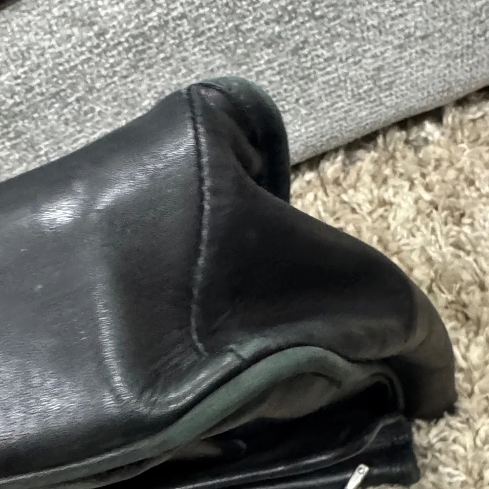2005 Coach Black Leather Men's Briefcase kisslock